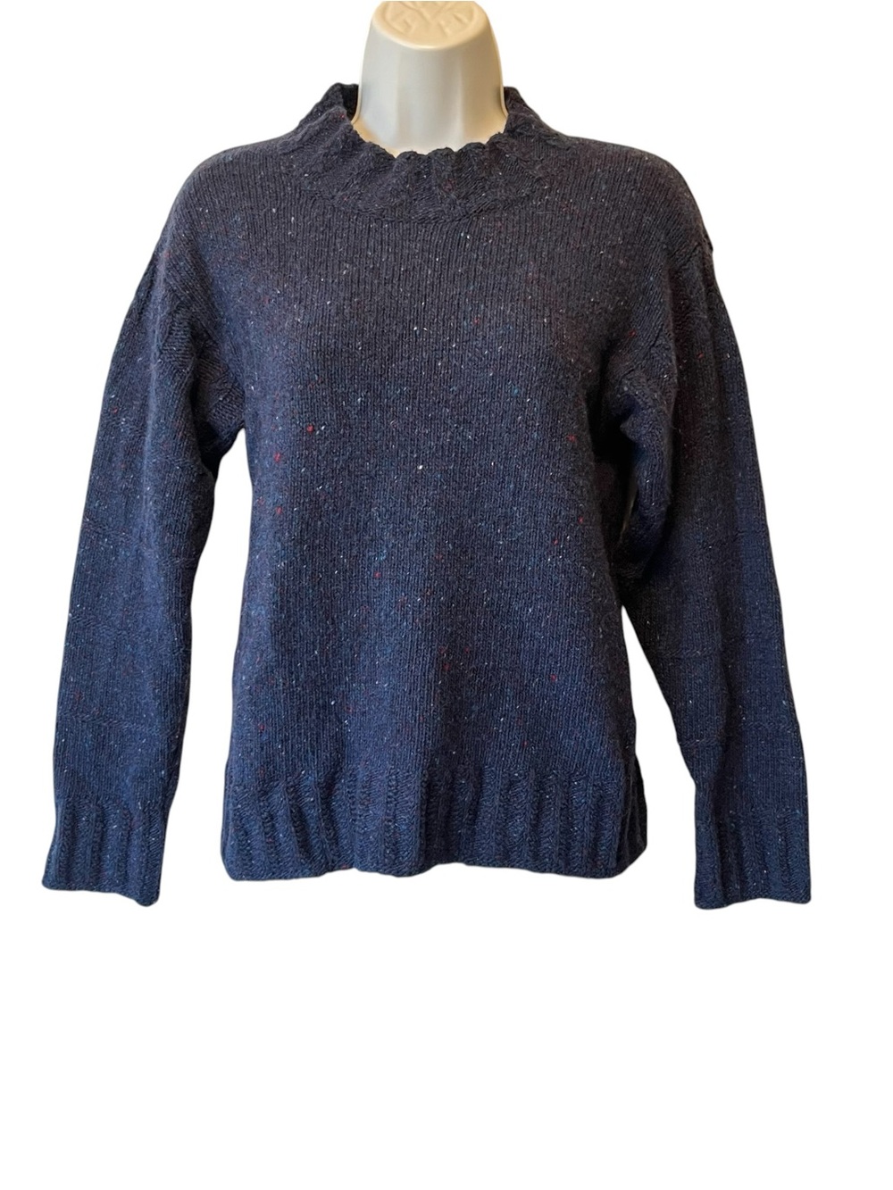 JW Anderson x Uniqlo pullover sweater XXS Wool blend Navy blue Confetti Womens